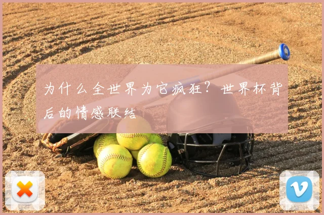 为什么全世界为它疯狂？世界杯背后的情感联结